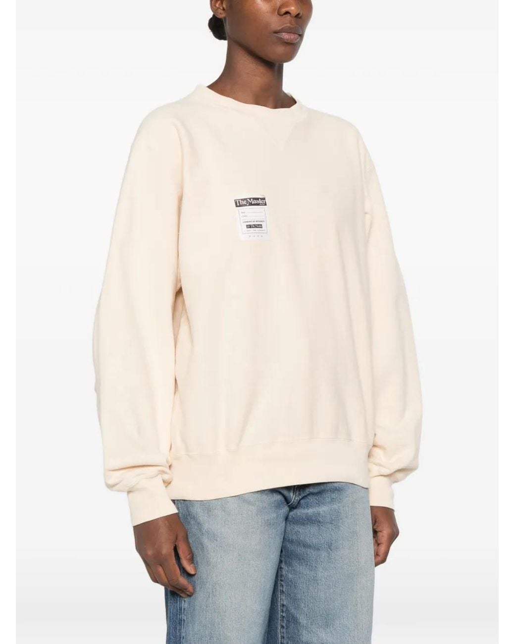 Kuro Natural Logo-Patch Sweater