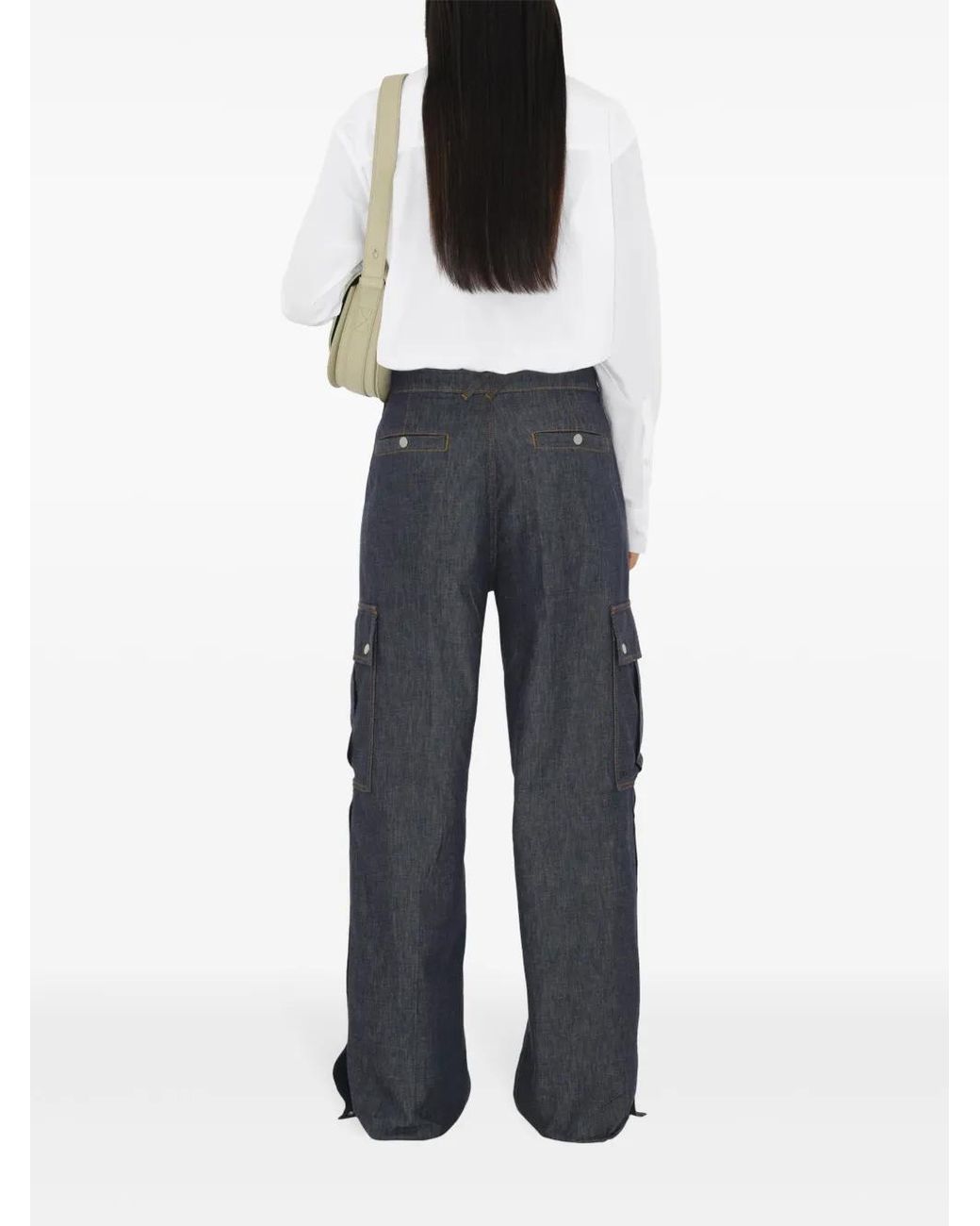 Burberry Blue Cargo Jeans