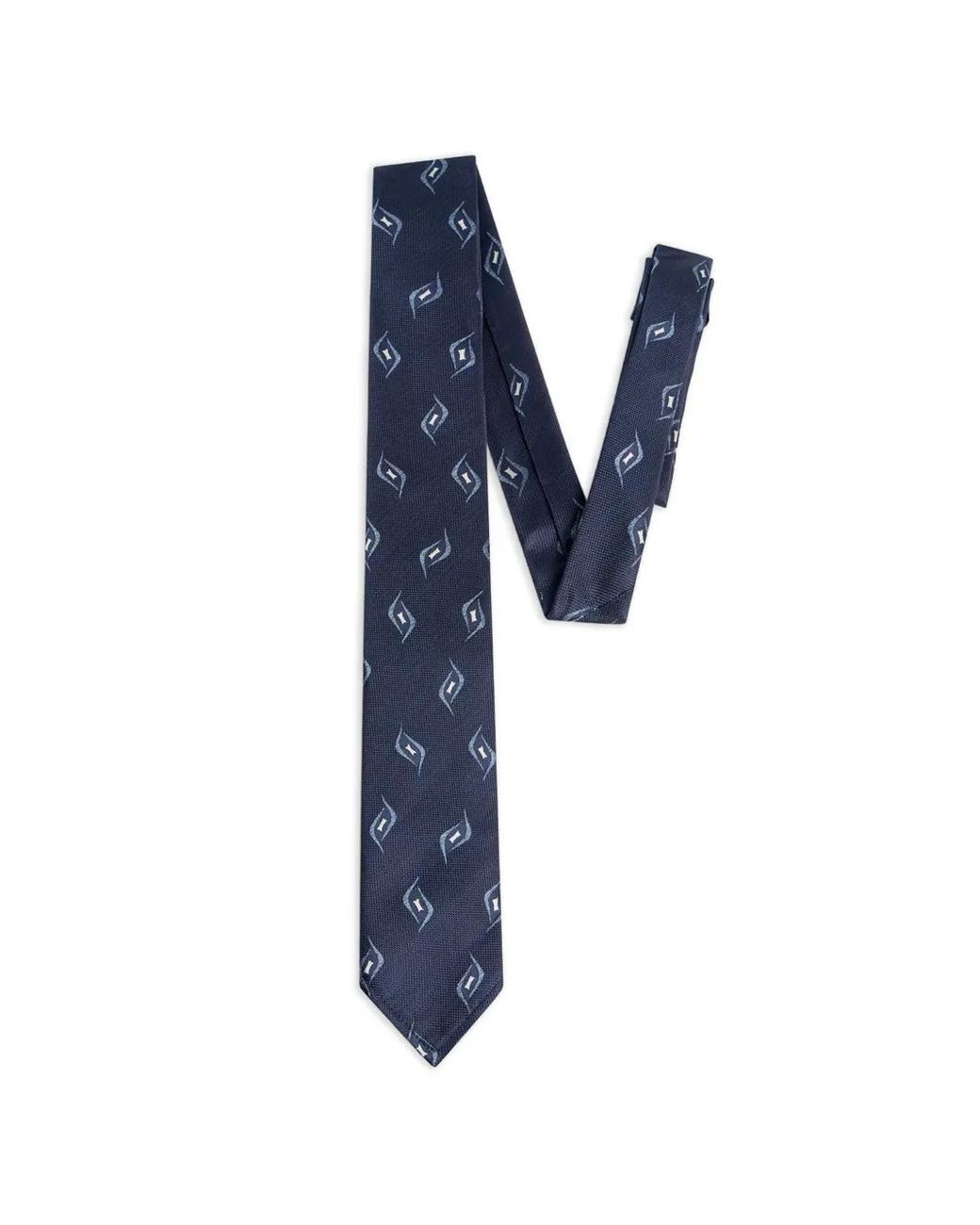 DSquared² Blue Geometric-Print Tie for men