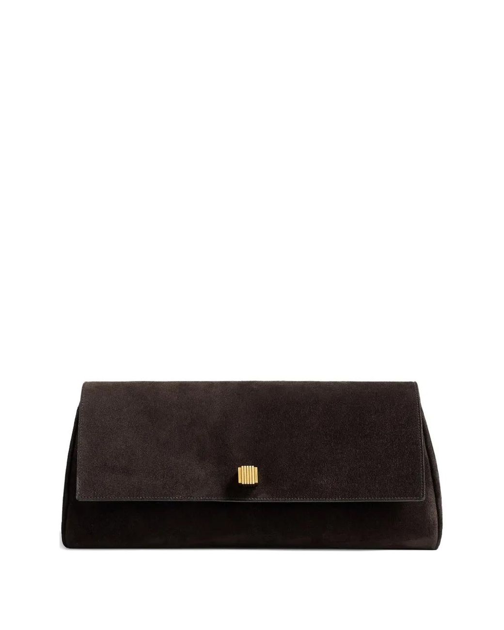 Khaite Black Audrey Leather Clutch
