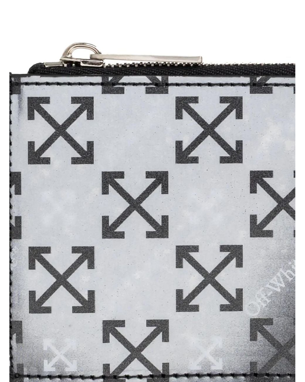Off-White c/o Virgil Abloh Gray Arrow-Pattern Wallet for men