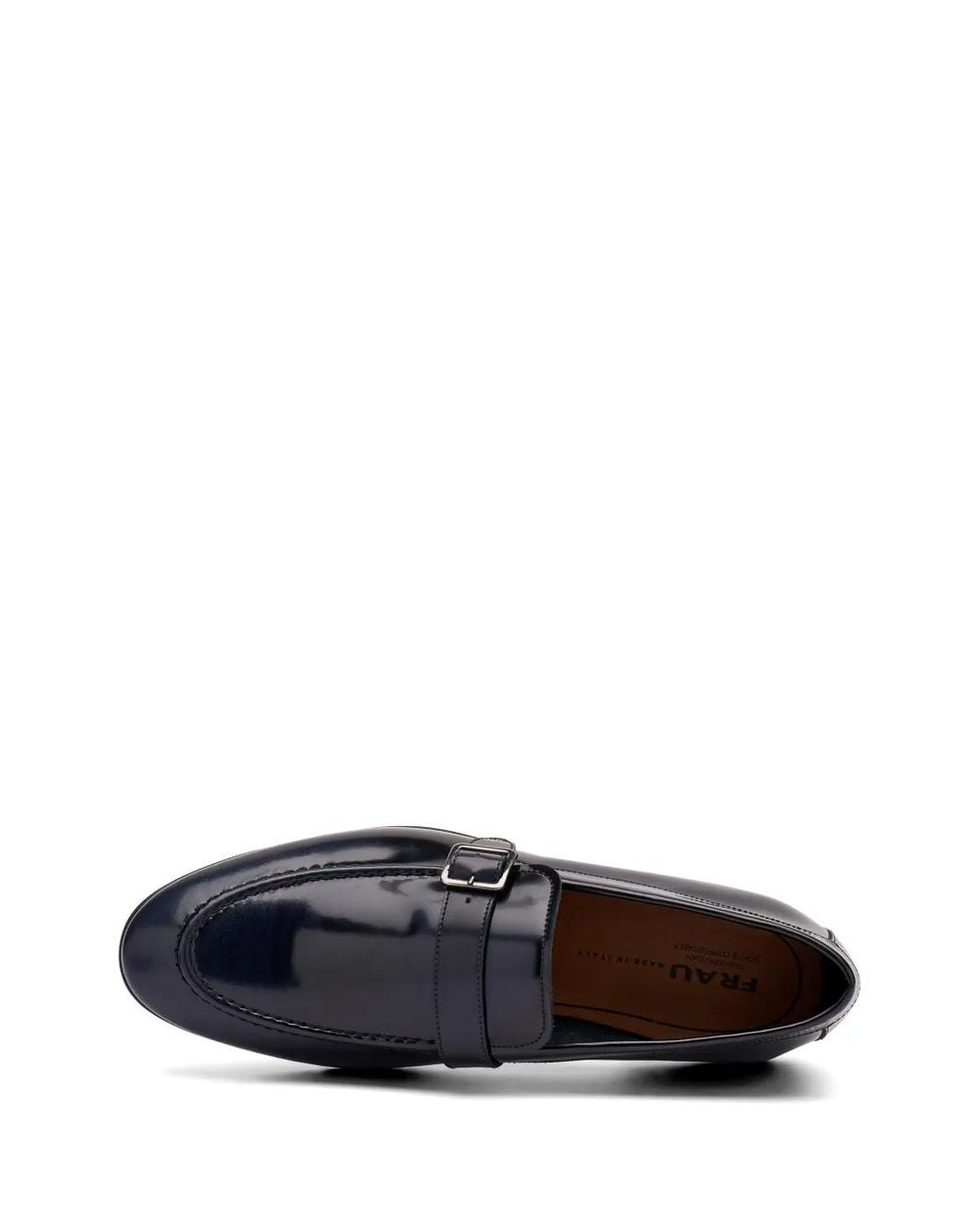 Frau White Mocassins En Cuir À Boucles for men