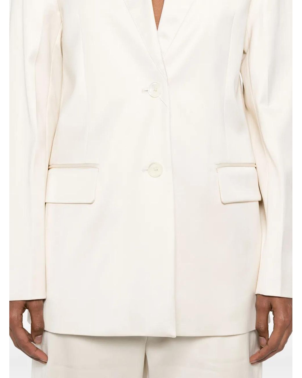 Blazer Con Botones Totême de color White