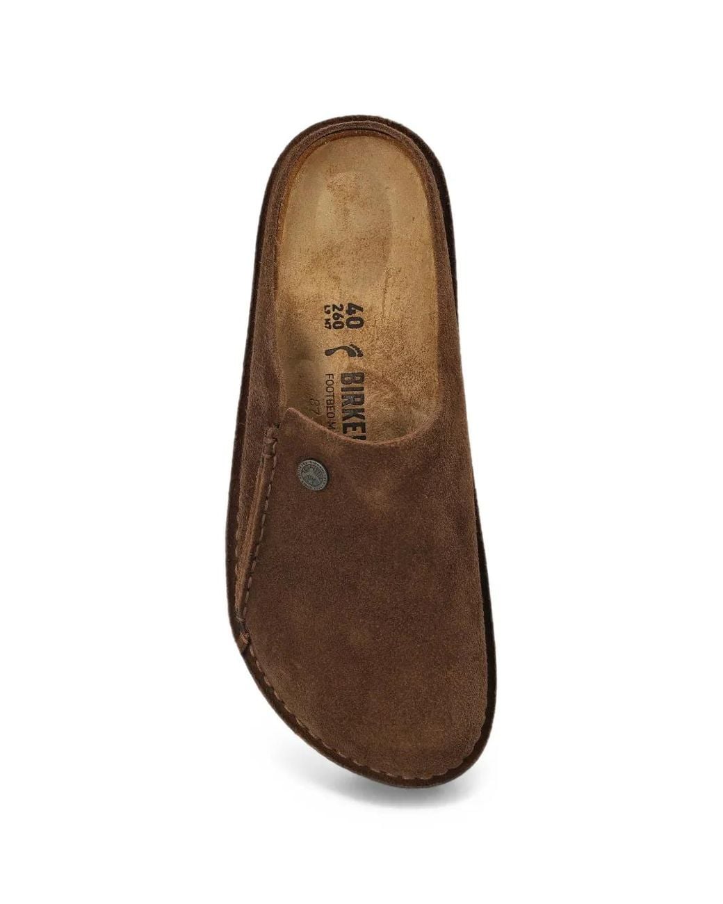 Birkenstock Brown Zermatt Premium Suede-Leather Mules