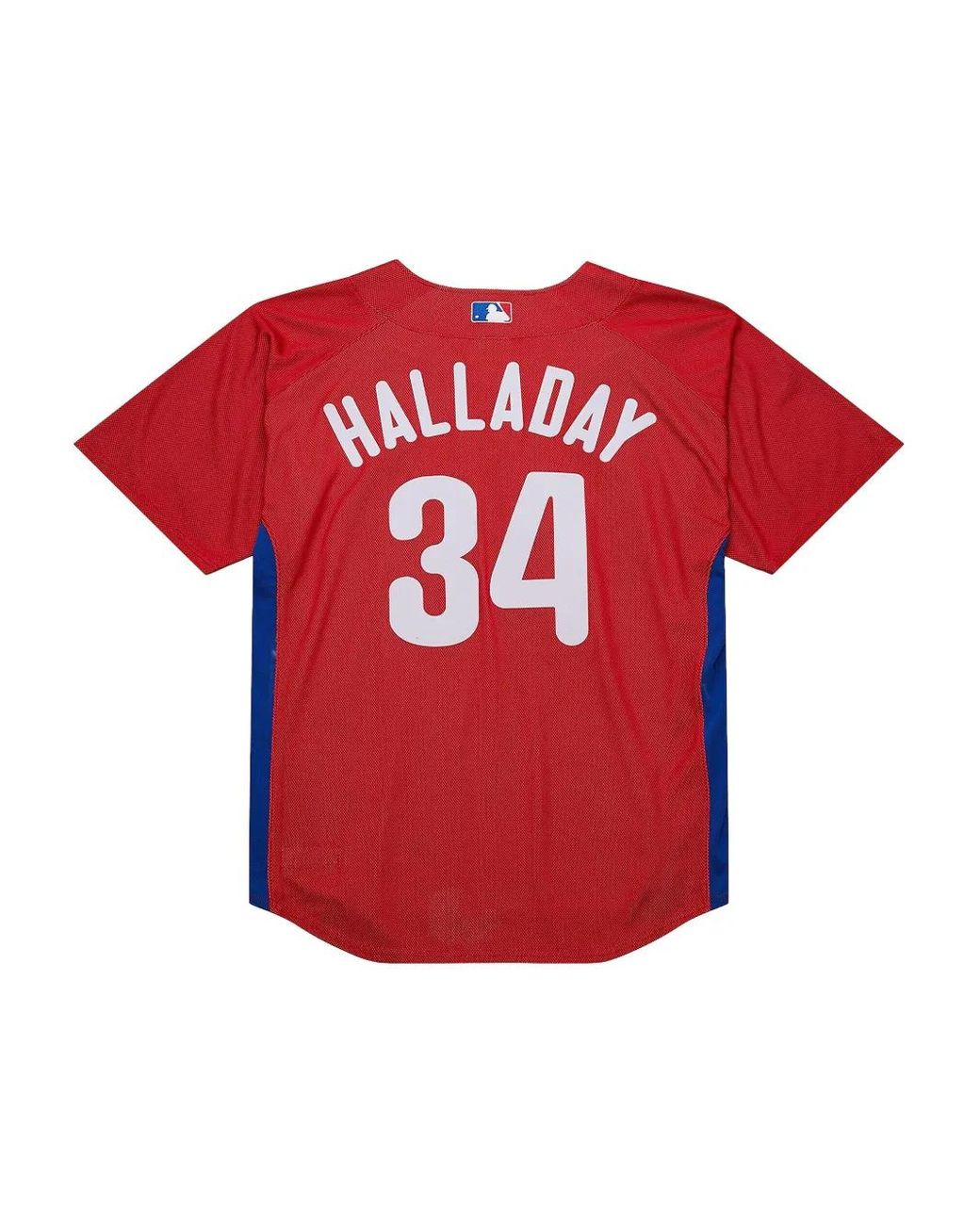 Mitchell & Ness Red Phillies 2010 Roy Halladay Jersey for men