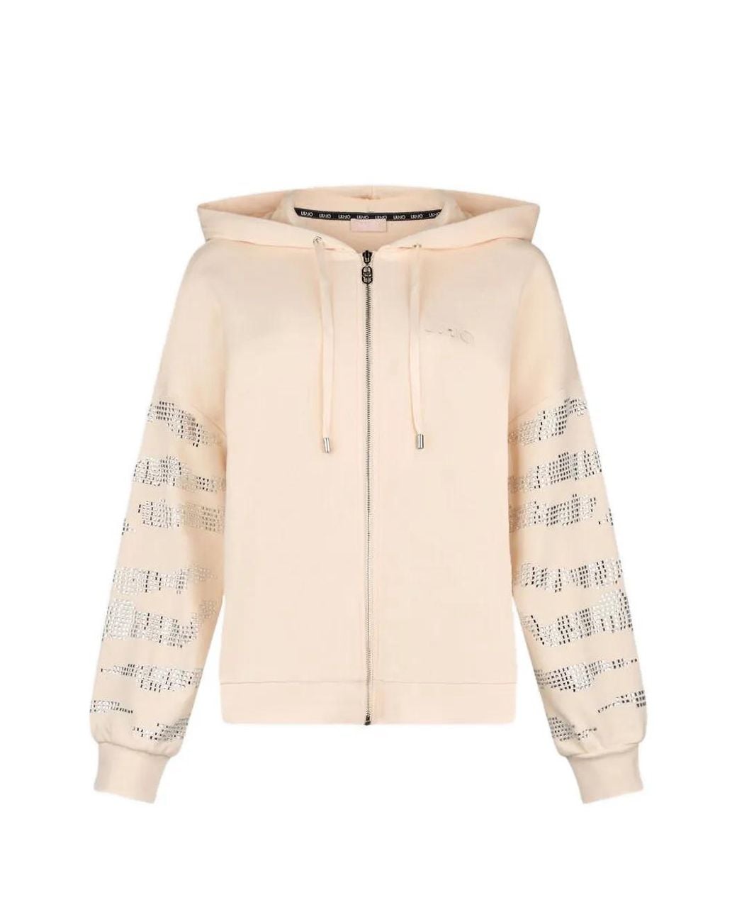 Liu Jo Natural Zip-Up Hoodie