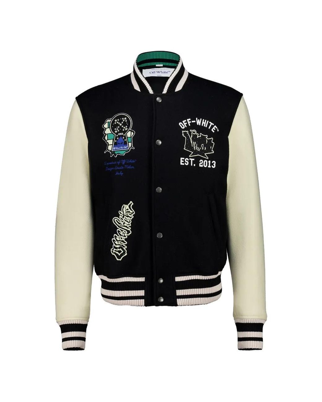 Off-White c/o Virgil Abloh Panthers Bomberjack in het Black voor heren