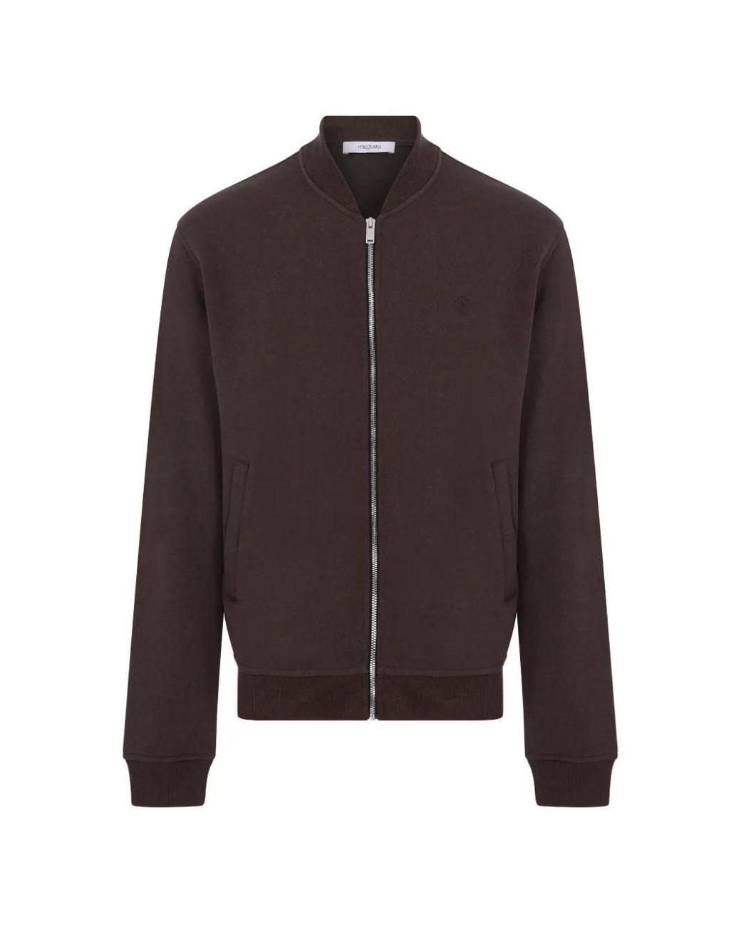 MEGUSTA Brown Logo-Embroidered Zipped Jacket for men