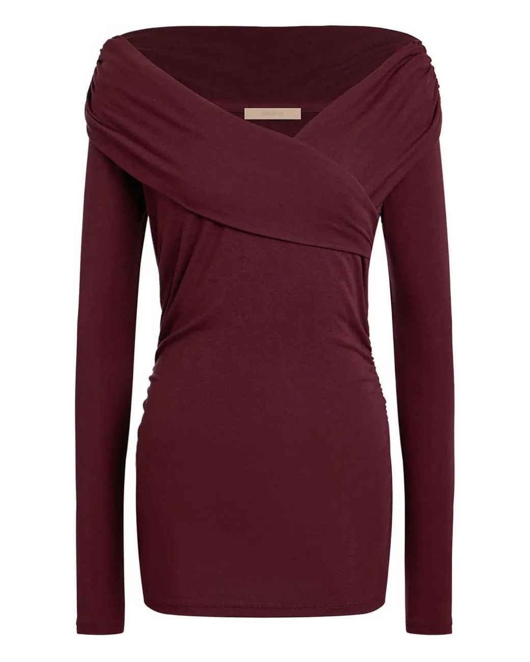 12 STOREEZ Purple Off-Shoulder Top