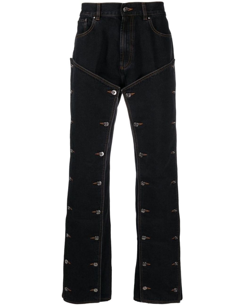 Y. Project Button-panel Bootcut Jeans in Black for Men | Lyst