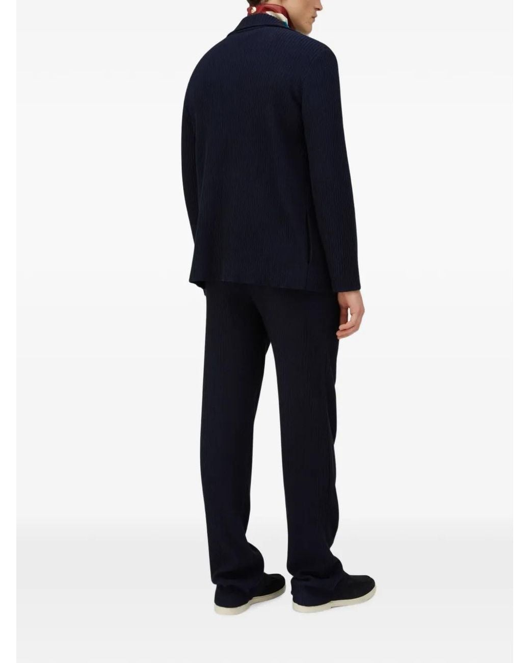 RETORI Blue Knitted Blazer for men