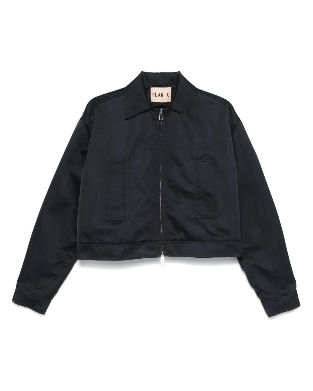 Plan C Blue Satin Duchess Jacket