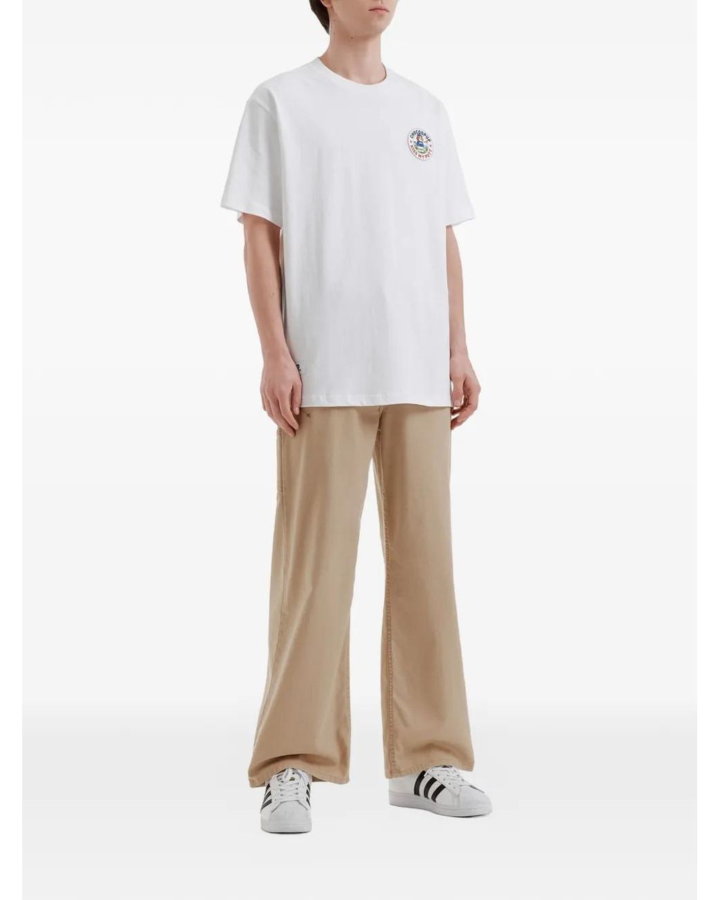 Chocoolate White Logo-Patch T-Shirt for men