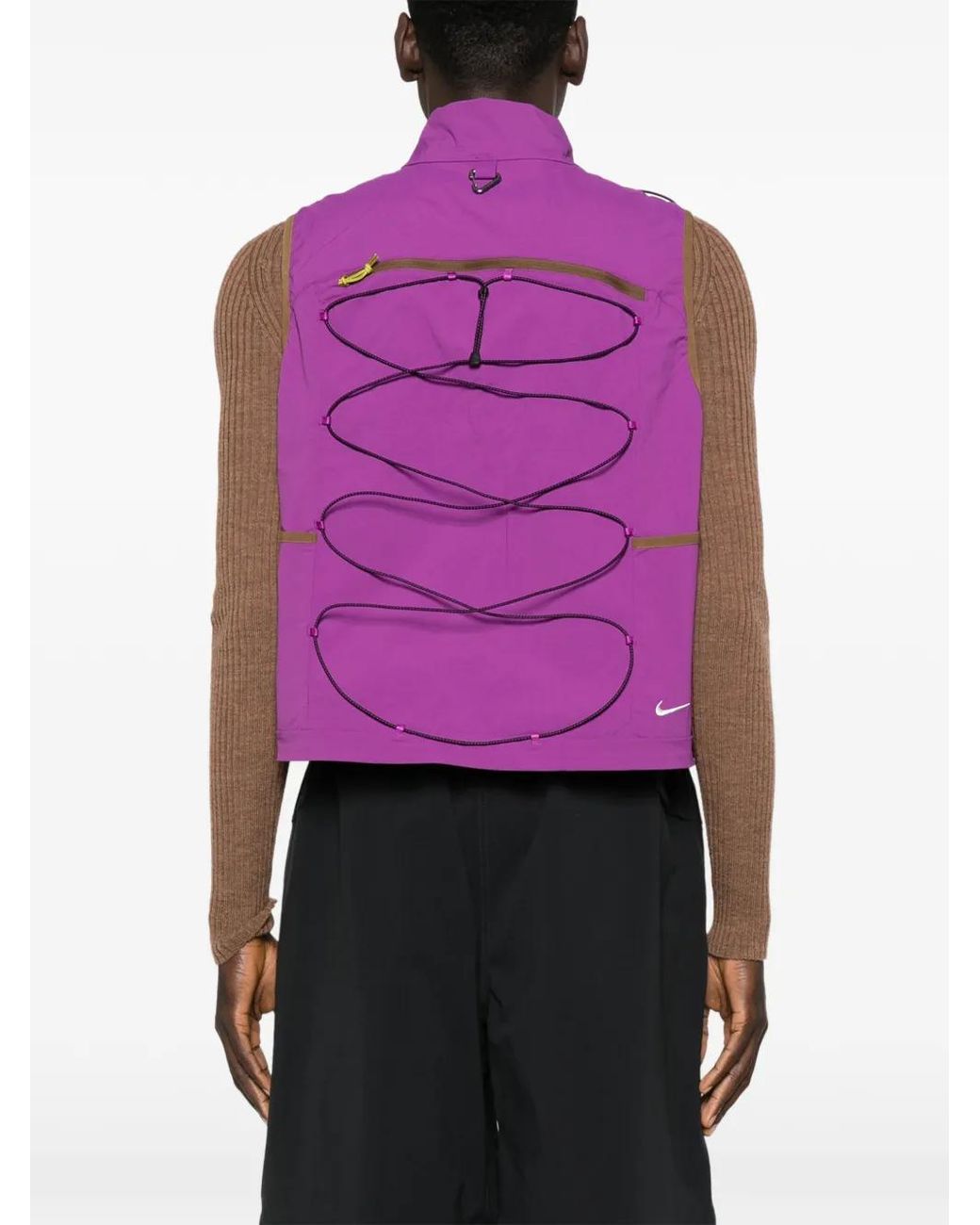 Nike Purple Acg Death Bloom Zip Sleeveless Jacket for men