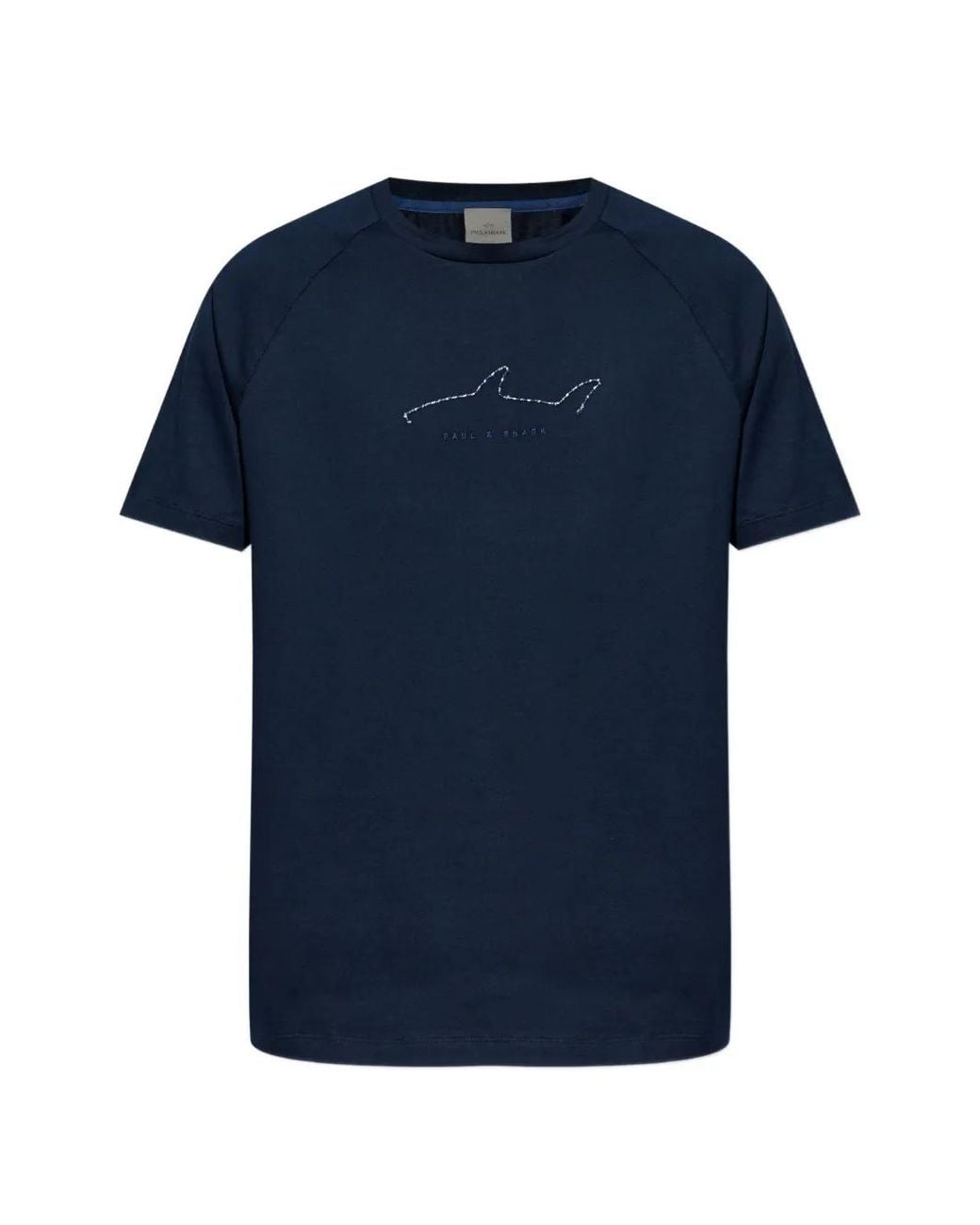 Paul & Shark Blue Logo-Detail T-Shirt for men