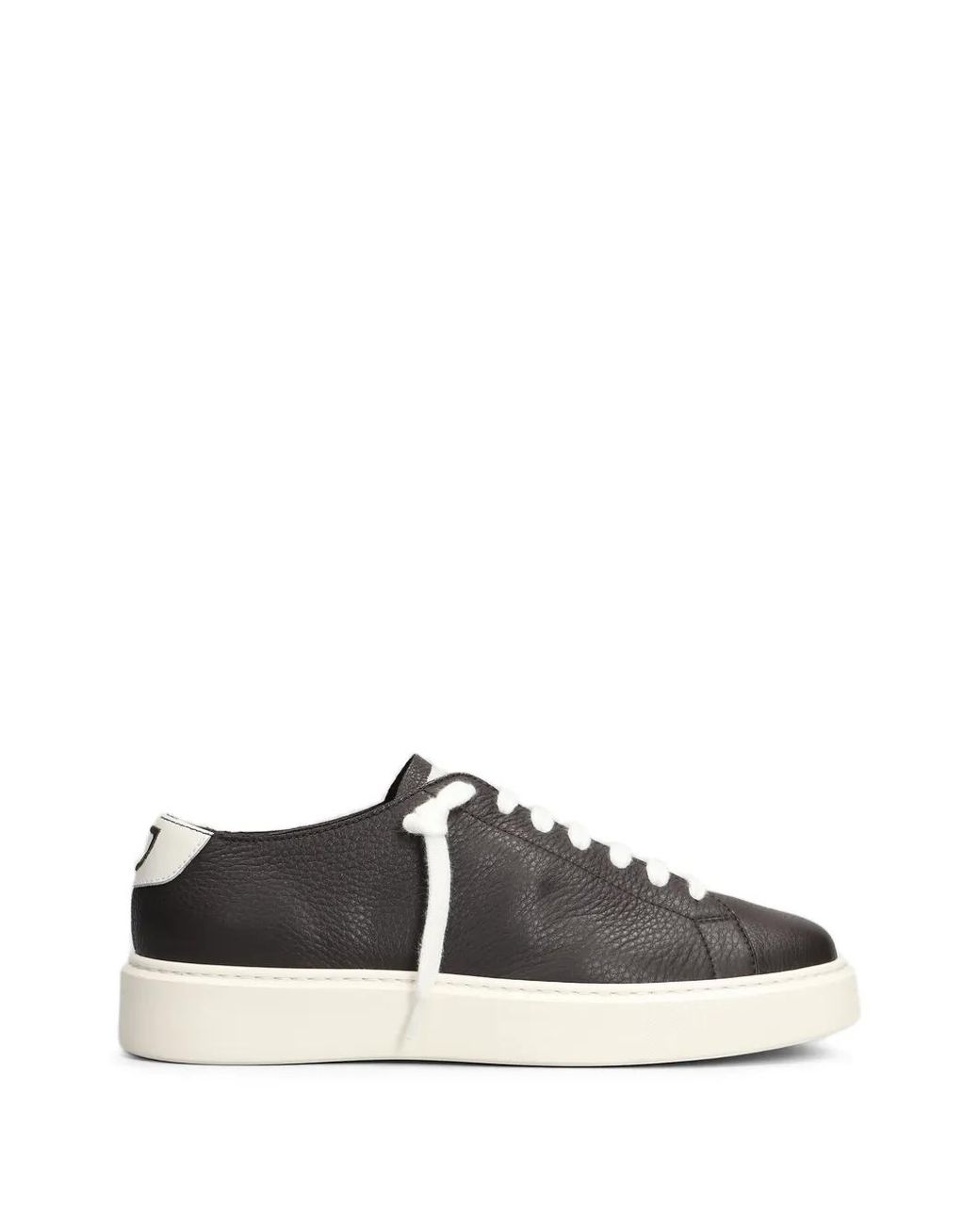Doucal's White Pebbled-Texture Sneakers for men