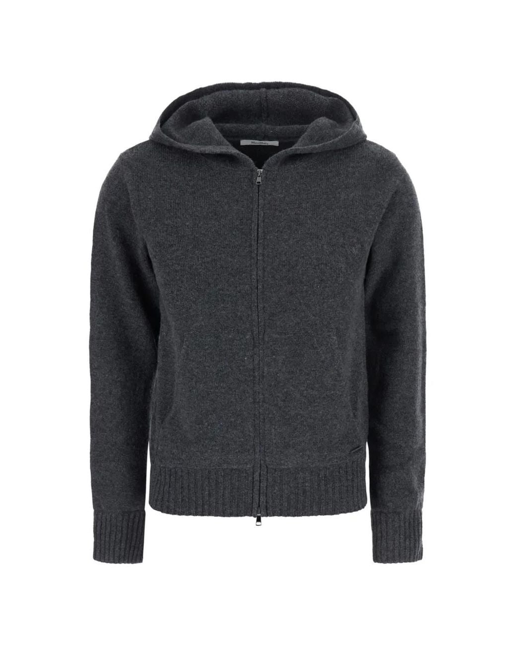 Max Mara Black Slim-Fit Cashmere Yarn Sweater