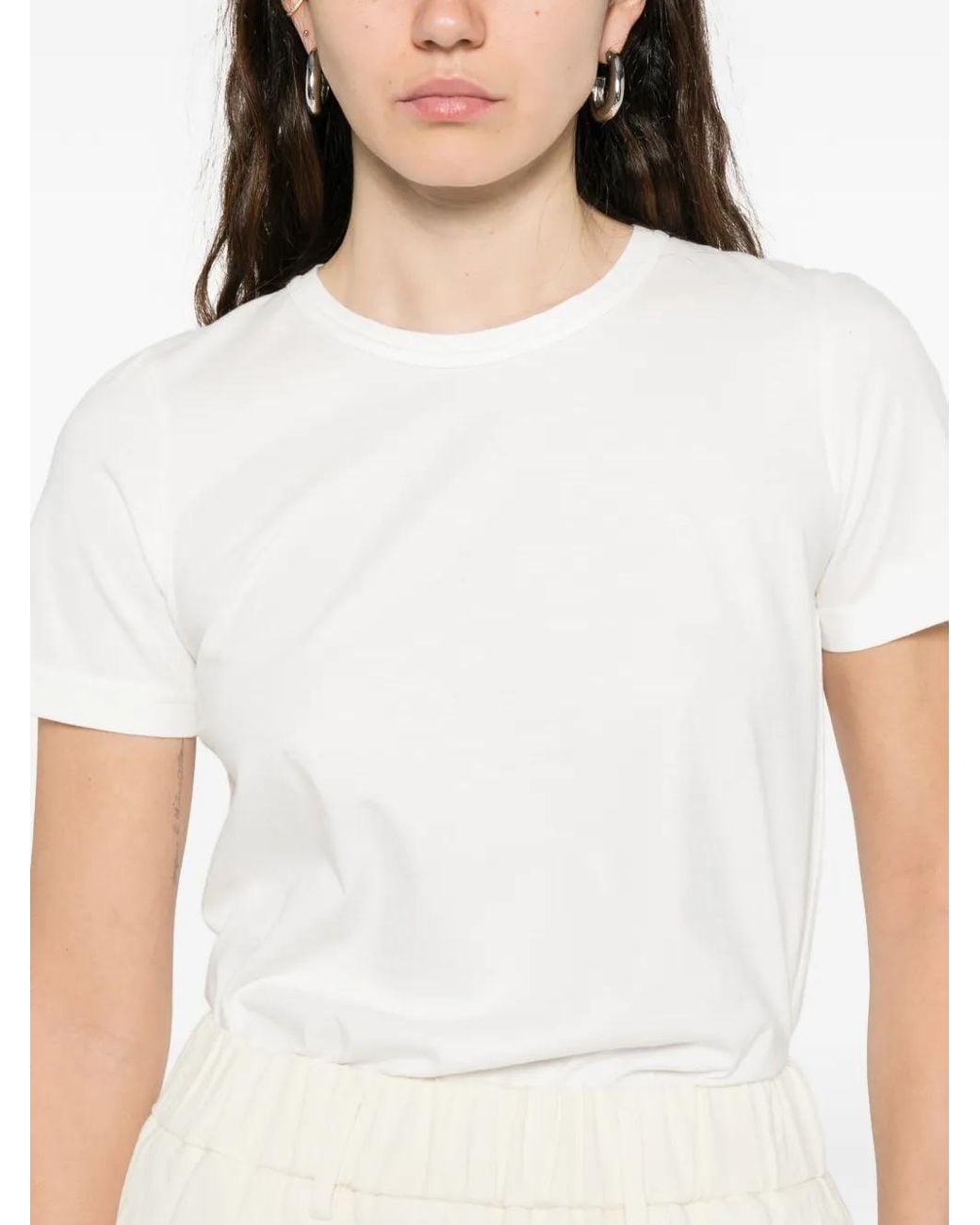 Forte_forte White Crew-Neck T-Shirt
