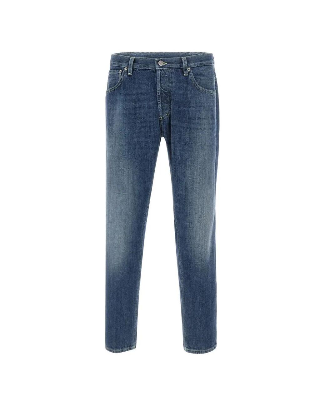 Dondup Blue Brighton Tapered Jeans for men