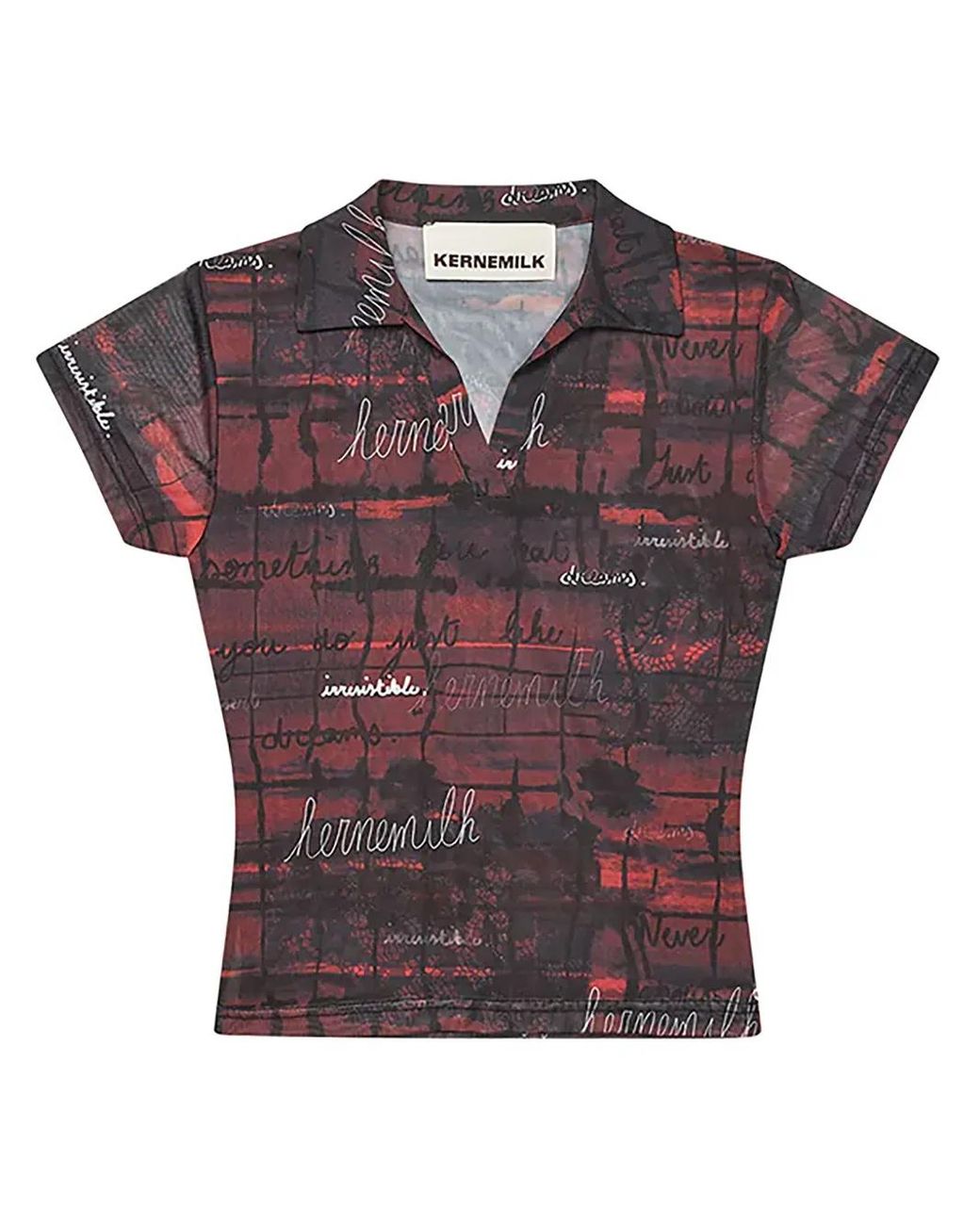 Kerne.Milk Red Soleil Polo Shirt