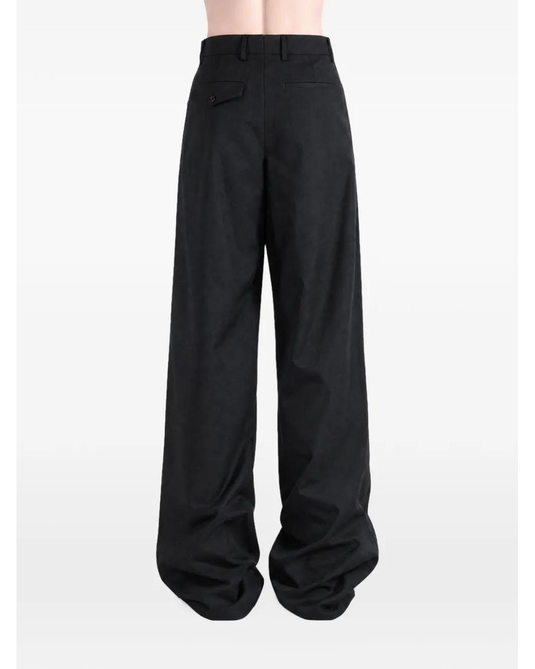 Ann Demeulemeester Blue Viola Wide-Leg Tailored Trousers