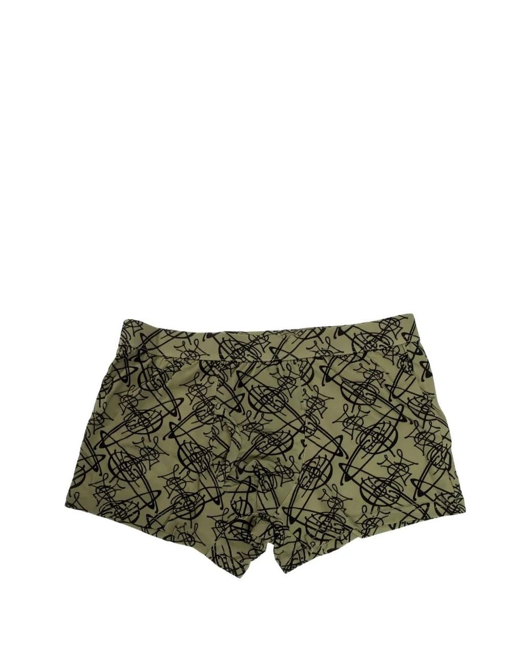 Vivienne Westwood Green Logo-Print Boxers for men