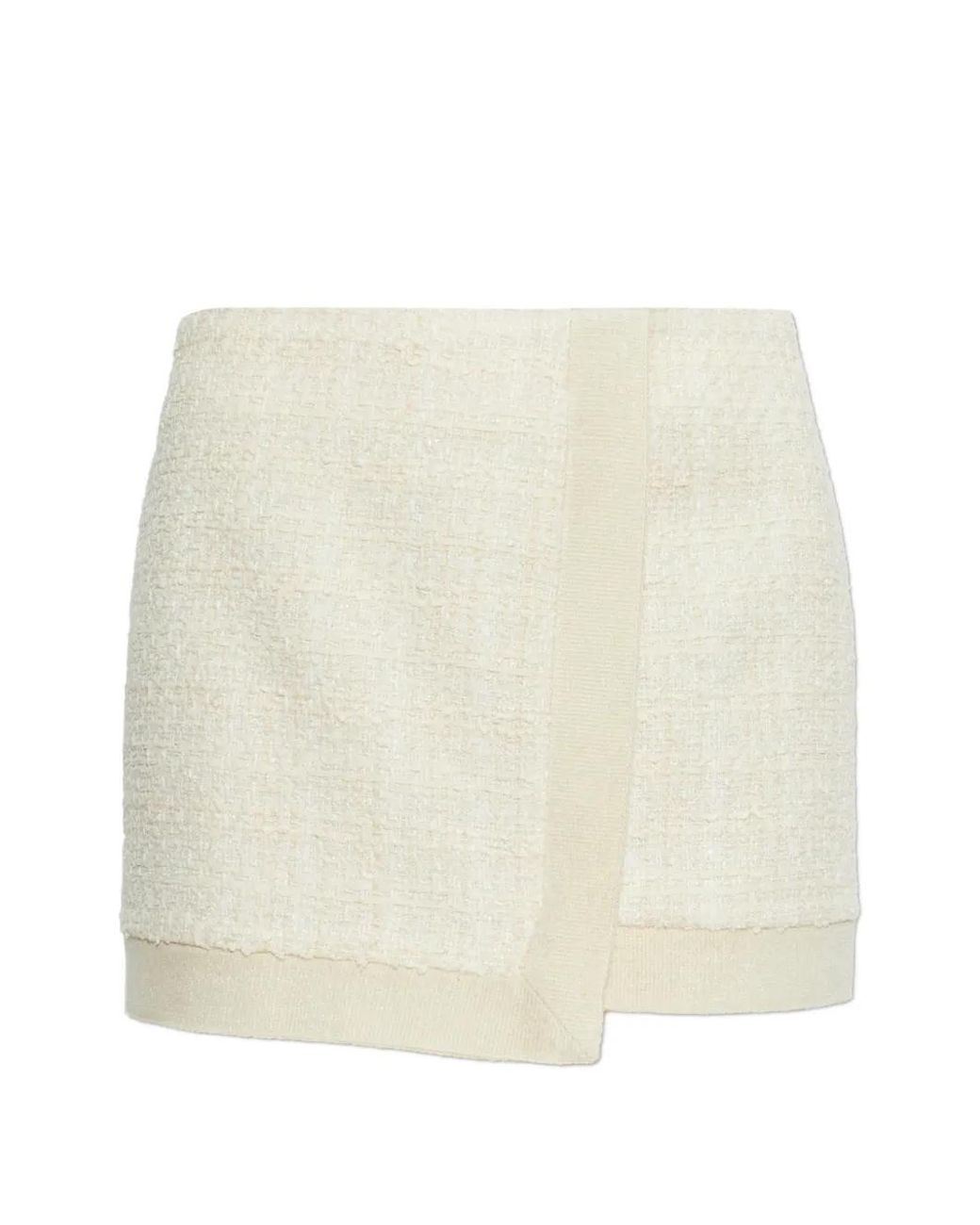Balmain Tweed Mini-Rok in het Natural
