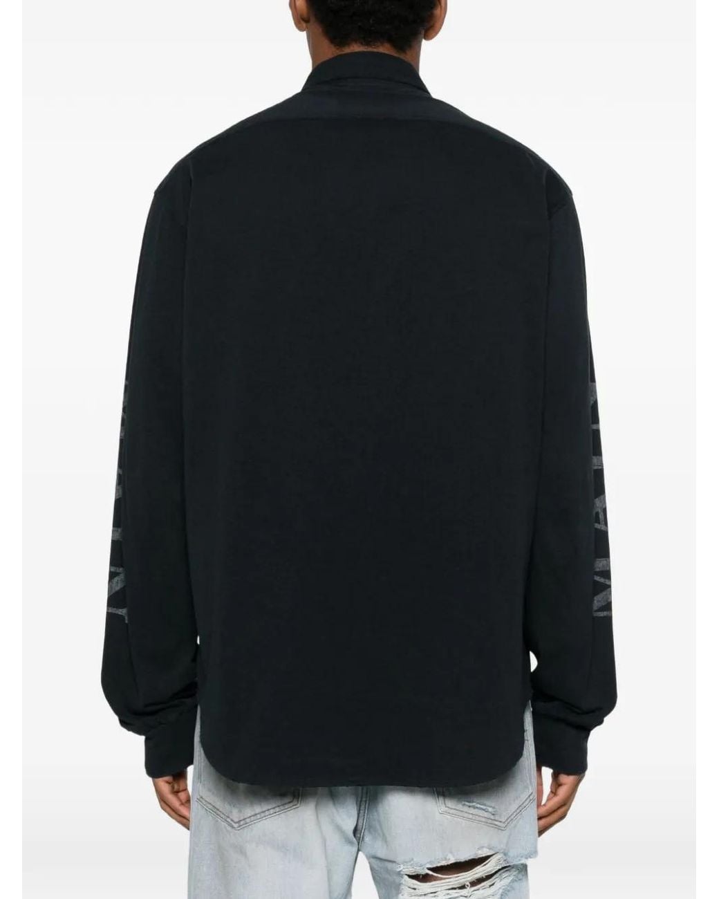 Balenciaga Black Main Character Long-Sleeved Shirt for men