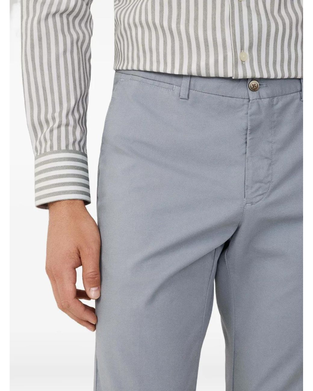 Hackett Blue Kensington Garment-Dyed Chinos for men