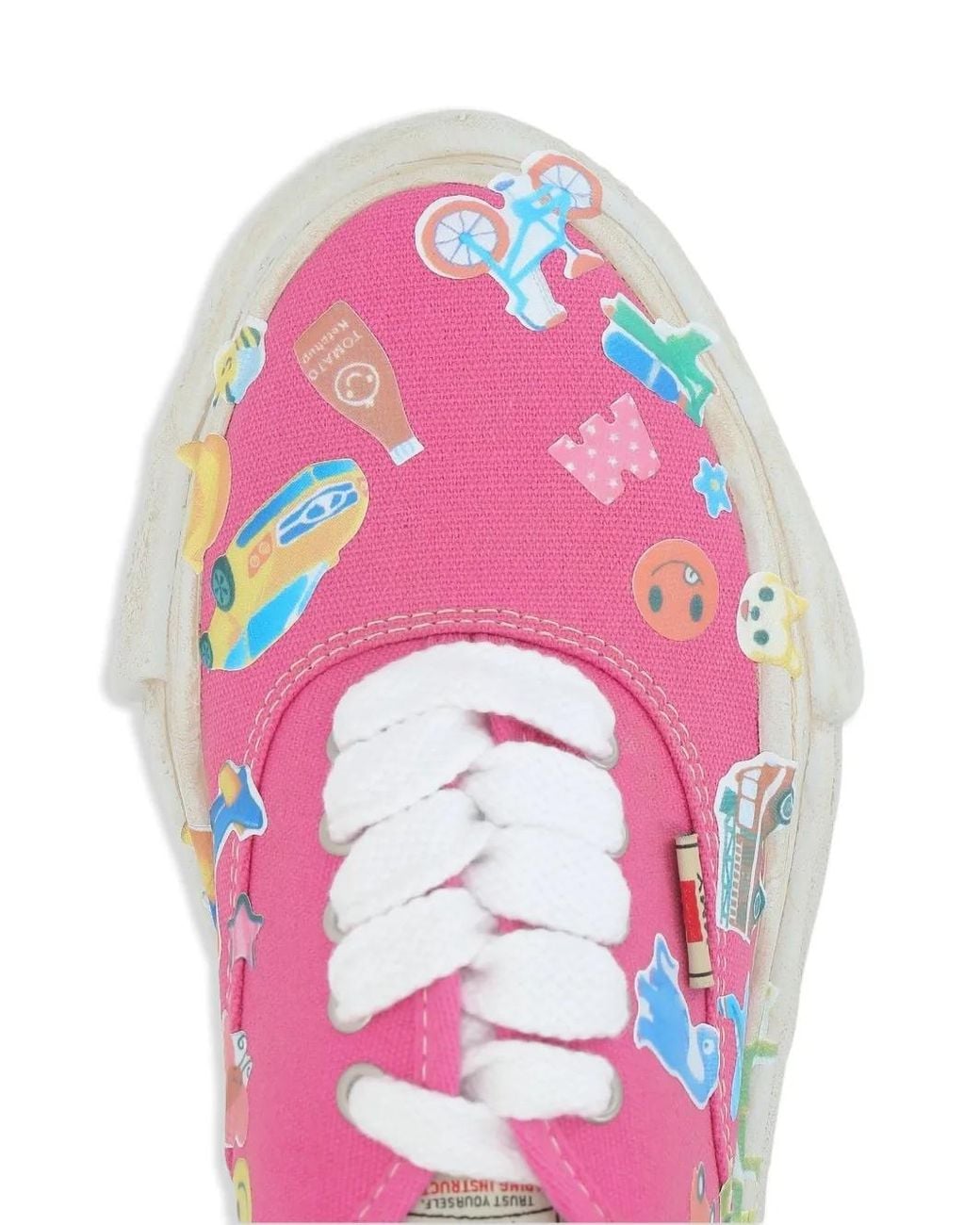 Maison Mihara Yasuhiro Pink Baker Sticker-Print Sneakers for men
