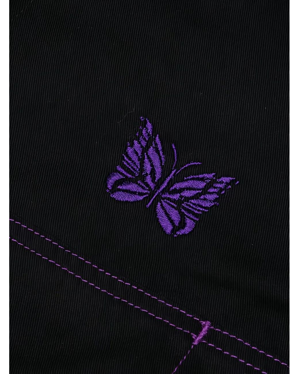Needles Black Twill Shirt Jacket for men
