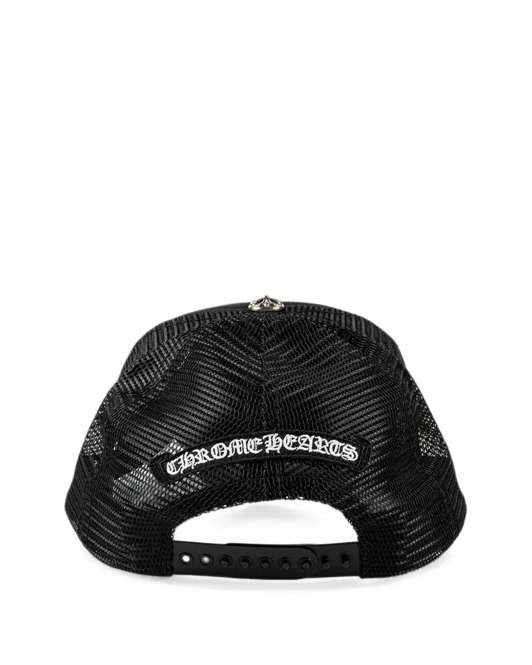 Chrome Hearts Black Casquette À Empiècement En Résille Et Patch Logo for men