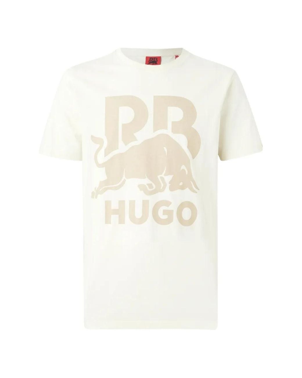 HUGO White X Racing Bulls Graphic-Print T-Shirt for men