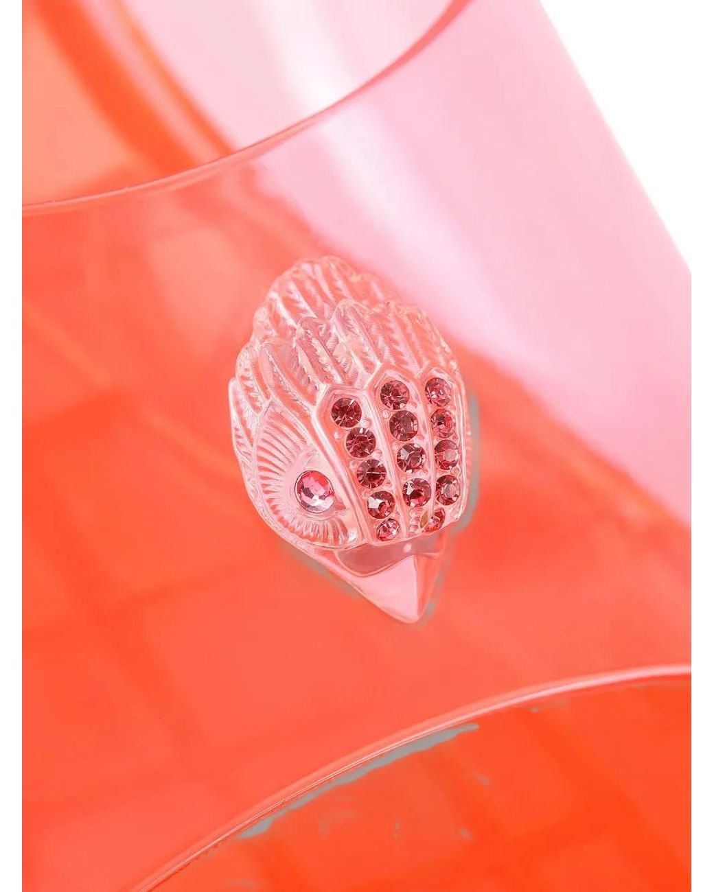 Kurt Geiger Pink Maddison Jelly Wedge Mules