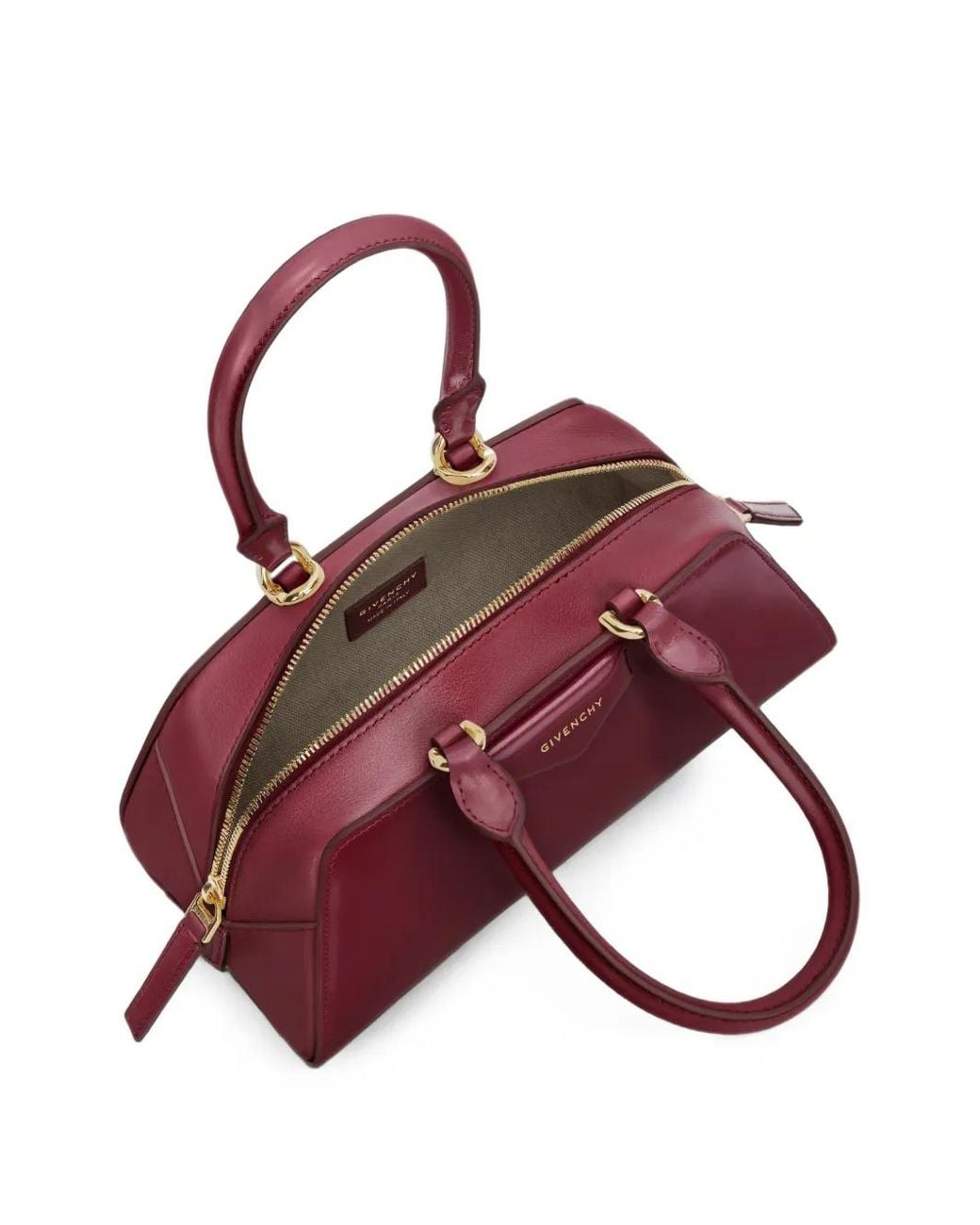 Givenchy Purple Mini Sac Antigona East-West En Cuir