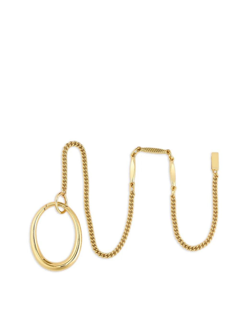 Tory Burch Metallic Pierced Ring Mit Kette