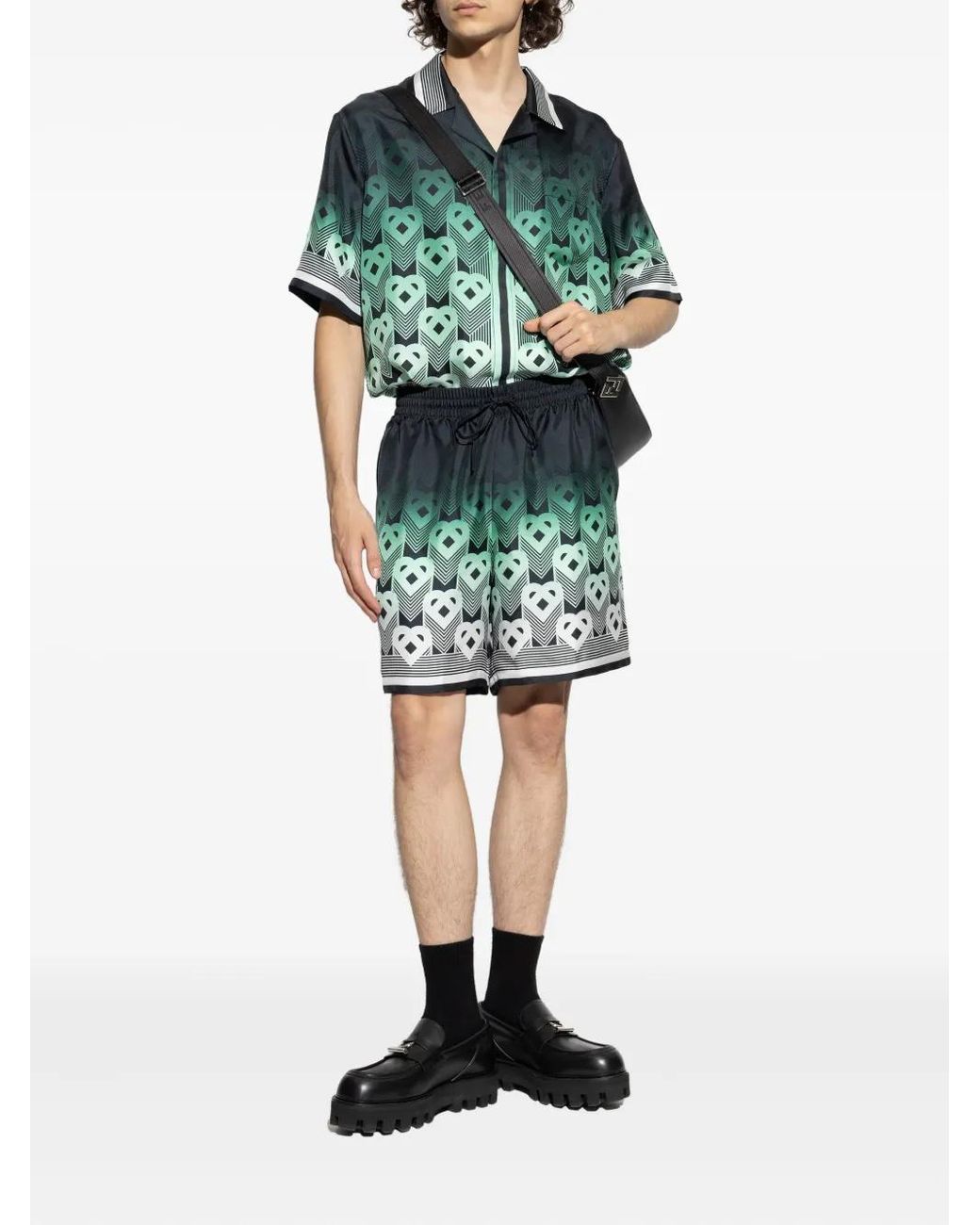 Casablanca Green Gradient Monogram Shorts for men