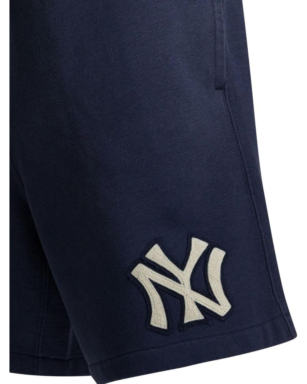 Polo Ralph Lauren Blue X Mlb New York Yankees Logo-Patch Shorts for men