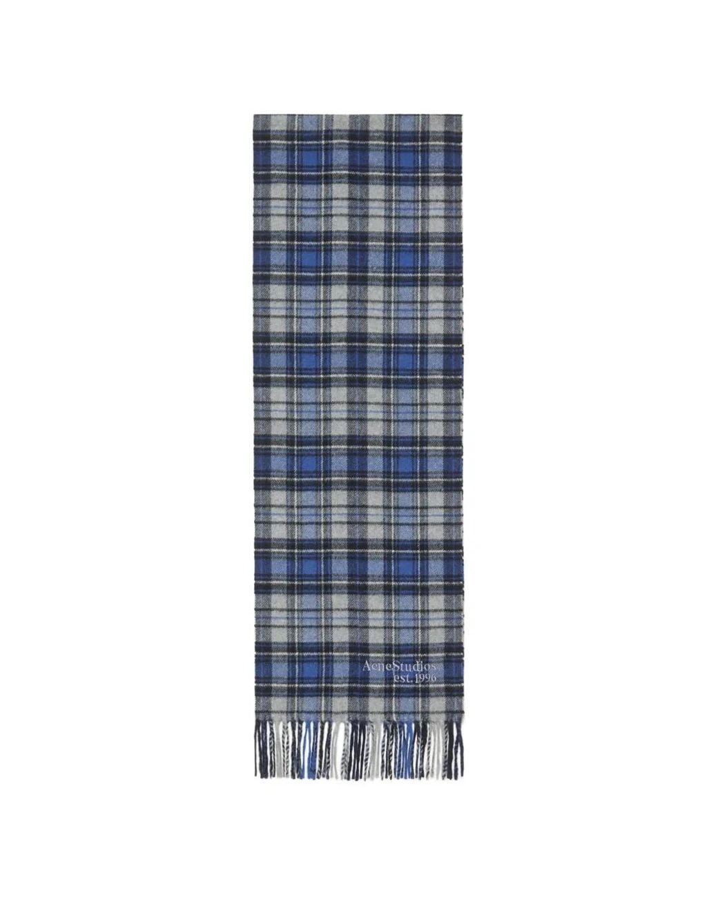 Acne Blue Cashmere Scarf
