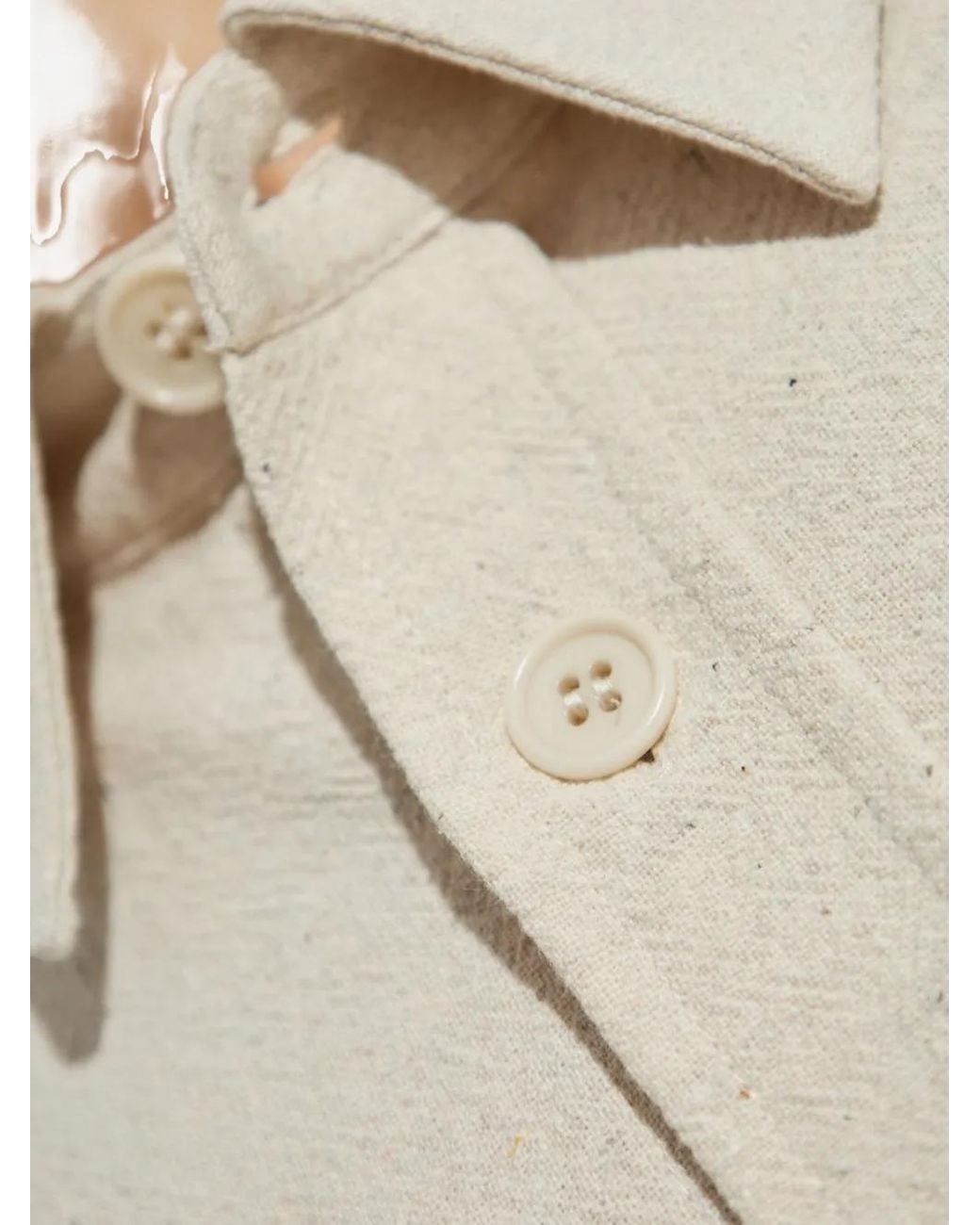 A.P.C. White Cotton Button-Up Shirt for men