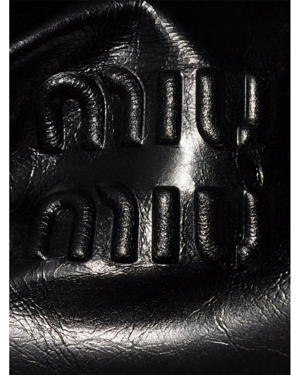 Miu Miu Black Shiny Leather Handbag