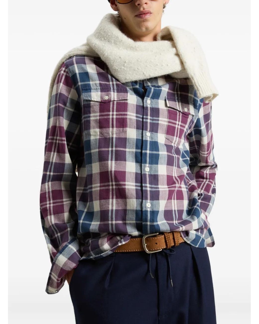 Woolrich Duncan Overhemd in het Purple voor heren