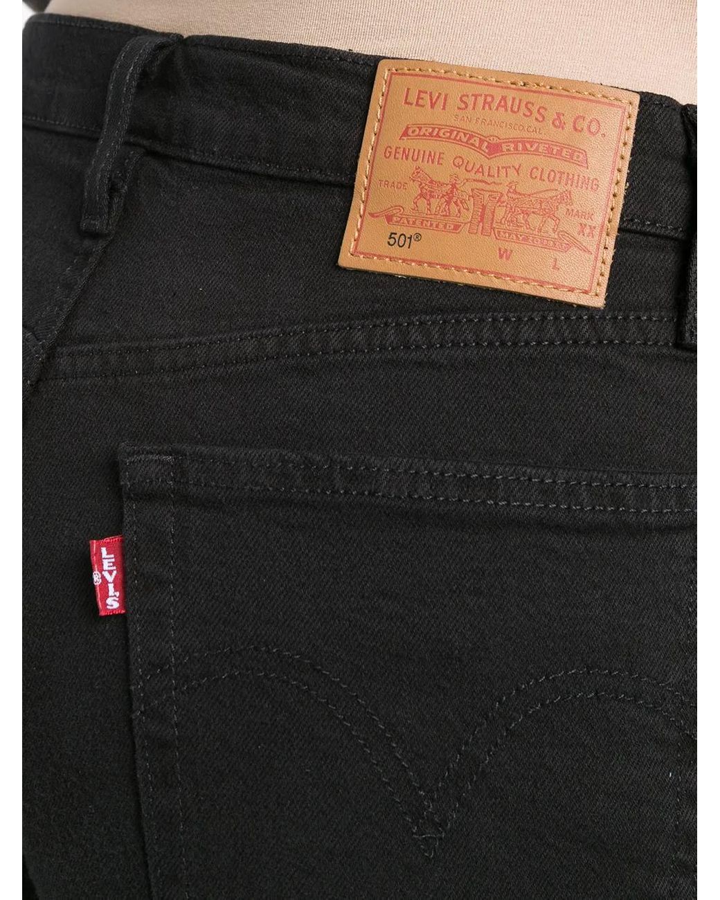 Levi's Black 501 Crop