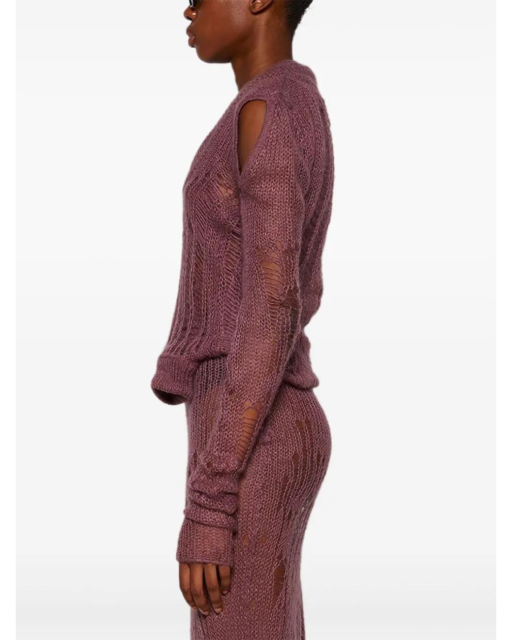 Rick Owens Pink Spider Banana Sweater