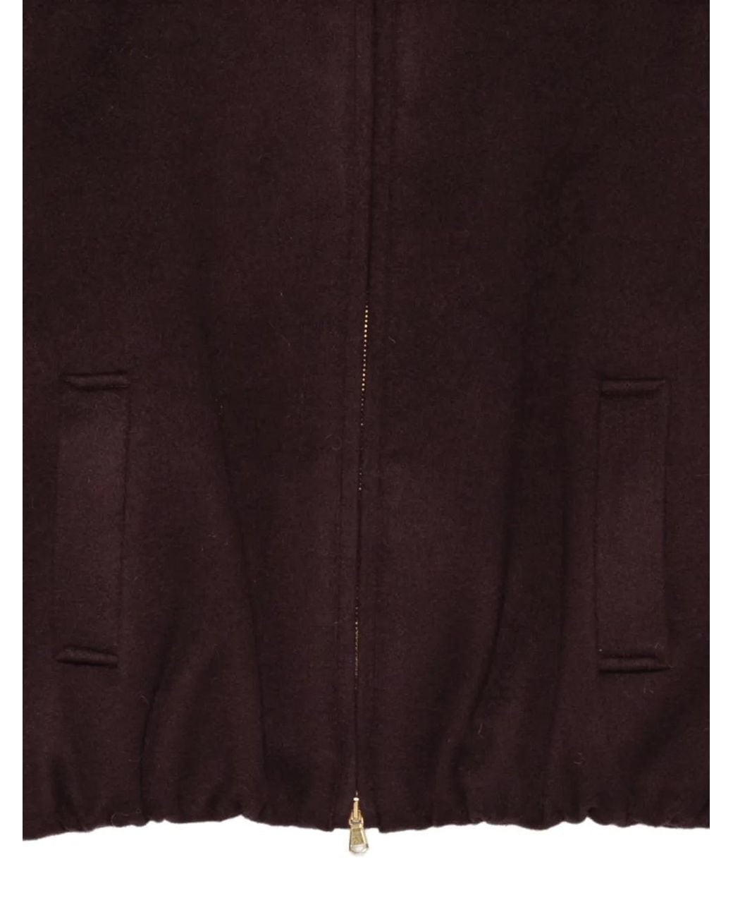 Manuel Ritz Red Zip-Up Wool-Blend Jacket