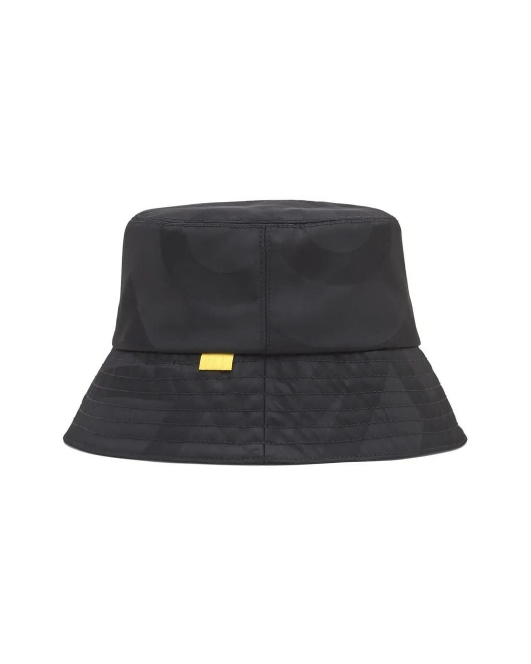 Marc Jacobs Black Monogram-Pattern Bucket Hat