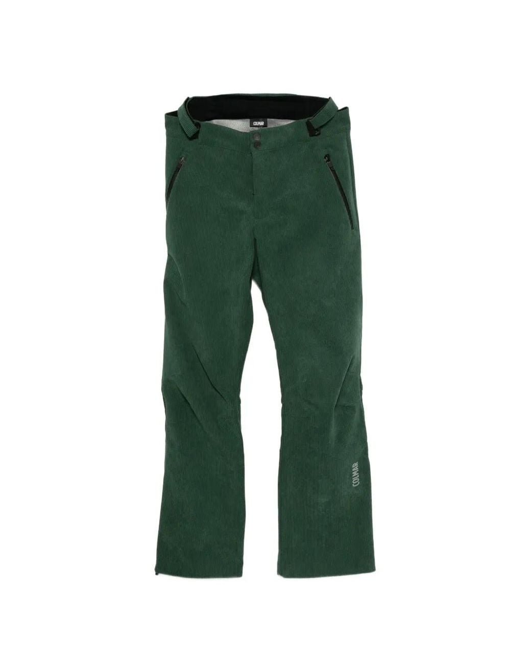 Colmar Green Corduroy Ski Trousers for men