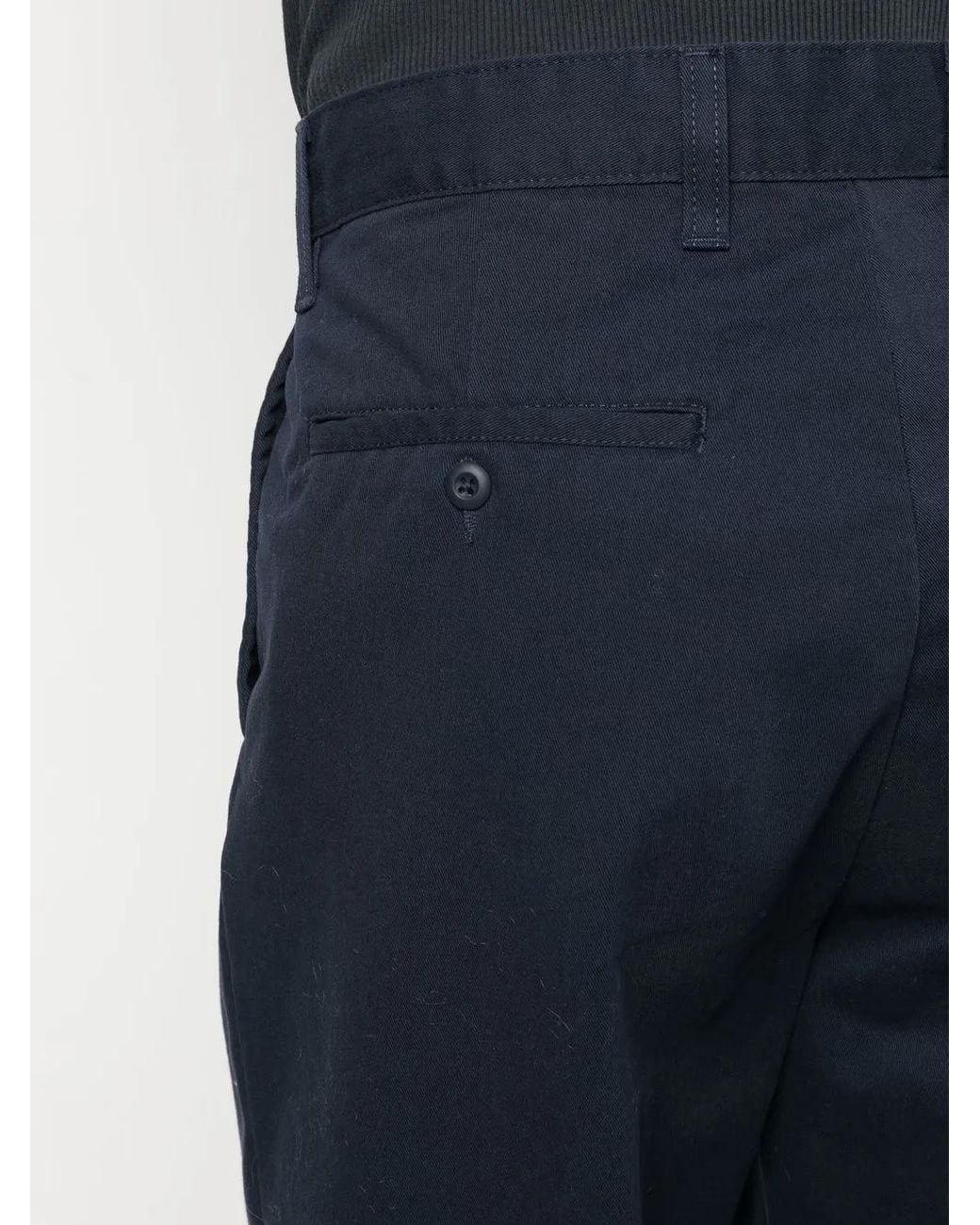 Carhartt Blue Logo-Patch Wide-Leg Trousers for men
