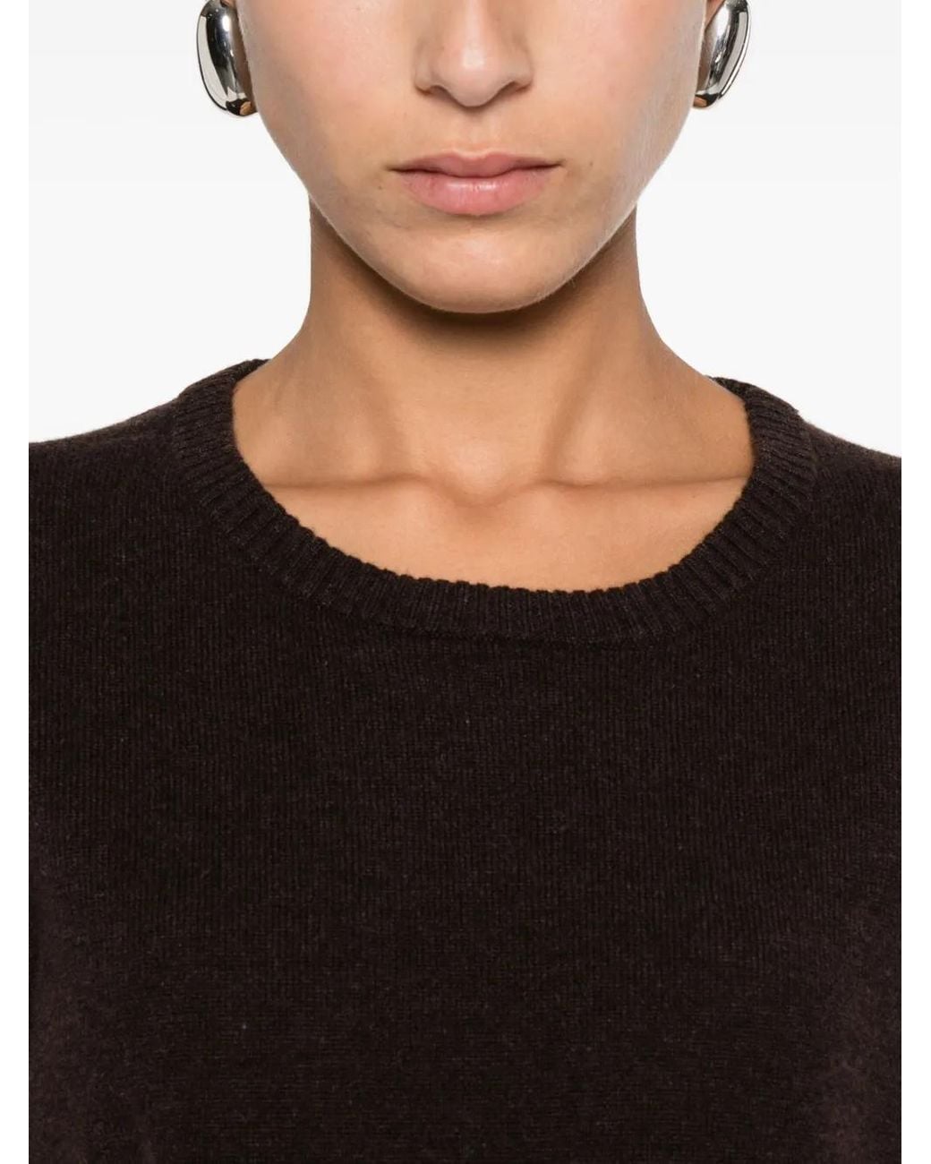 Arma Black Short-Sleeve Round-Neck Sweater