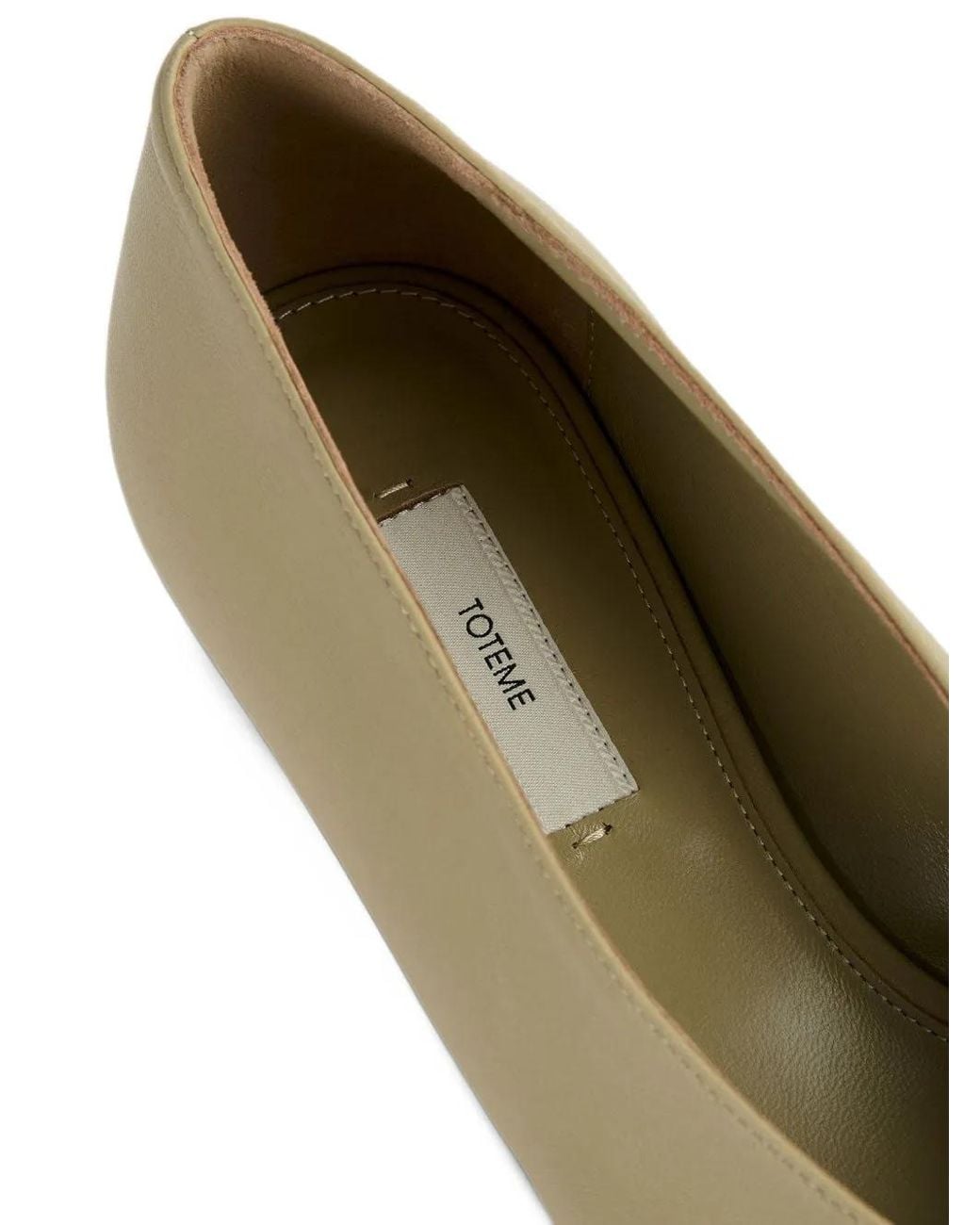Totême Natural Pierced Nappa Pumps Cashew
